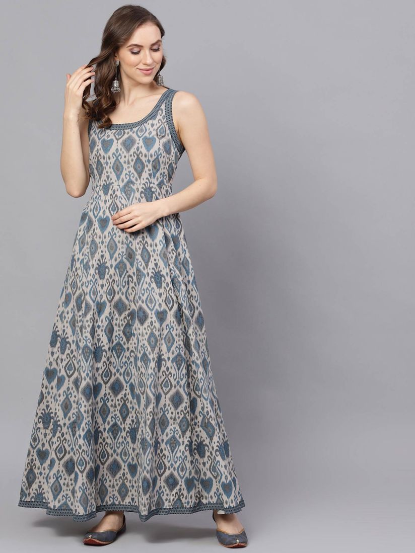 ikat maxi dress