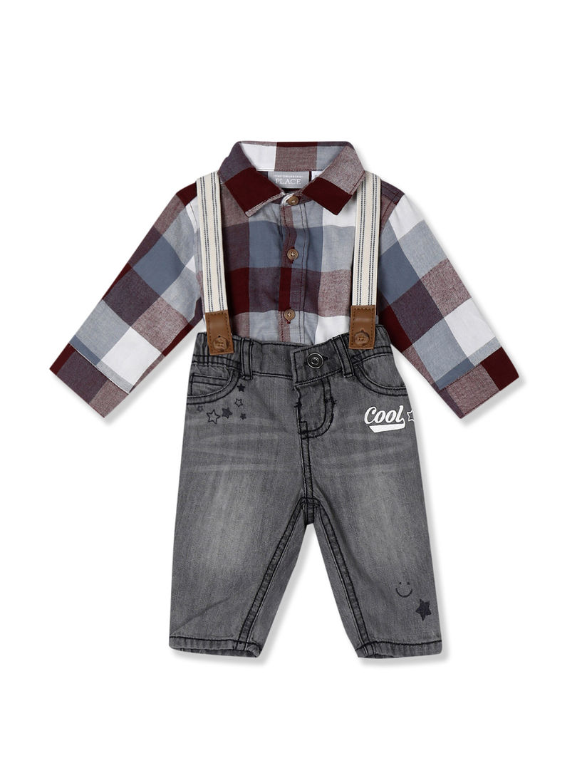 baby jeans with suspenders