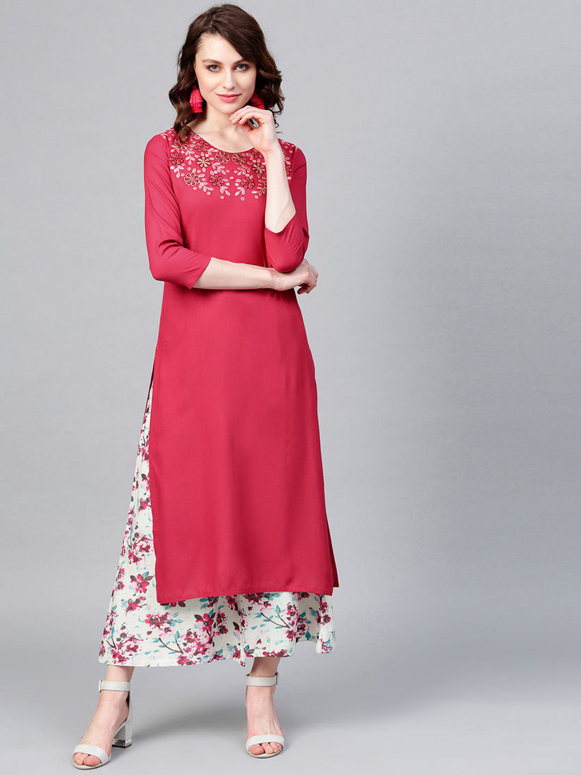 Yoke design kurtis online clearance