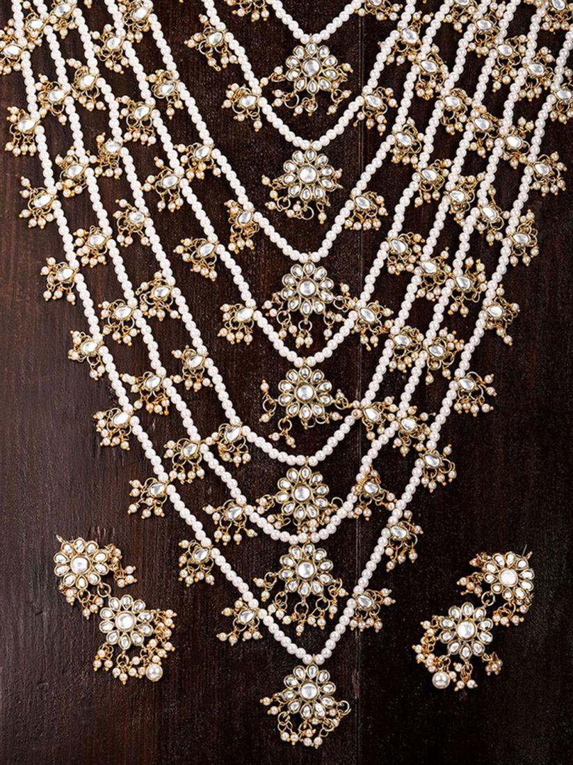 Zaveri Pearls Jewellery Sets Buy Zaveri Pearls Gold Tone Floral Kundan Pearls Multi Layer Long Bridal Necklace Set Online Nykaa Fashion Check dulhan jewellery / marriage jewellery prices, ratings & reviews at flipkart.com. zaveri pearls gold tone floral kundan pearls multi layer long bridal necklace set